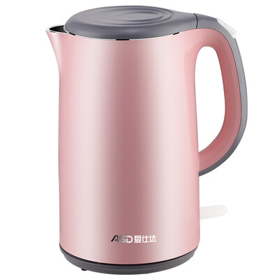 

ASD AW-S17G802 Ectric Kettle 1.7L Seamless 304 Stainless Steel STRIX Thermostat Double Wall Cool Touch Exterior (pink