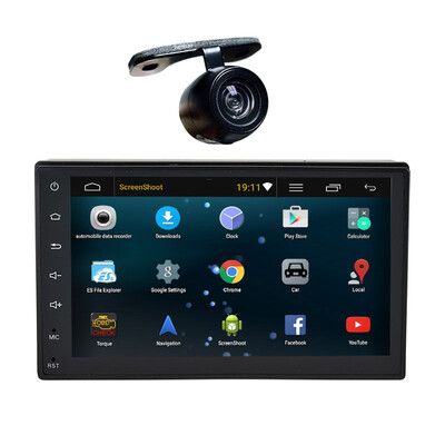

Android 5.1 Quad Core Сенсорный экран стерео GPS Авторадио Bluetooth 7 "2 DIN в тире поддержка DVR видеорегистратор руль