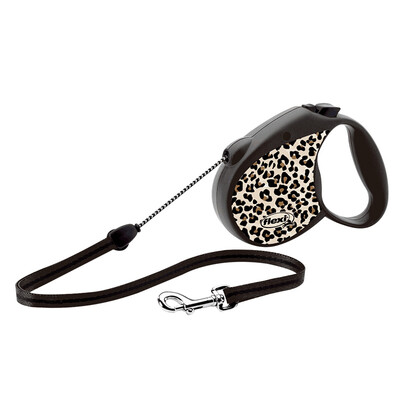 

Germany Fleisch Flexi dog leash dog chain Teddy bear puppy dog small&medium dog automatic retractable dog supplies leopard M code