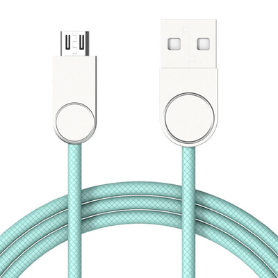

Nanjue NANJUE Android phone data cable for Huawei P9 glory 8 millet 6 Samsung Meizu vivo mobile tablet USB charging line mint green