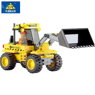 

KAZI 8042 City Construction Bulldozer Building Blocks Develop Intellectual Block Assemble Building Toys Kids