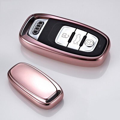 

Di Galen Audi car key bag new Audi A6L Q5 A5 A7 A8L A4L car key case buckle mens womens silicone soft rubber local gold