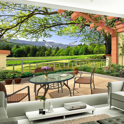 

Современный домашний декор Custom 3D Mural Обои Деревоволокно Обои Зерновая соломенная бумага Природный пейзаж Стеновые обои Wall Wall Wallover