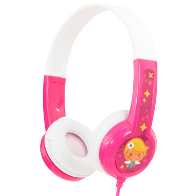 

BUDDYPHONES Standard Learn English Children's Music Headphones Headphones Protection Kids Hearing Kids Cute Birthday Gift Pink