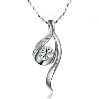 

Yoursfs® 18K White Gold Plated Simulated Diamond Necklaces Используйте австрийские ювелирные украшения из кристаллов