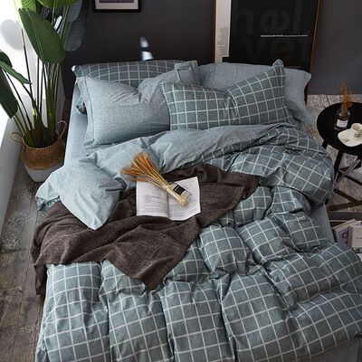 

Brata Four sets of thick warm cotton peached cotton bedding set