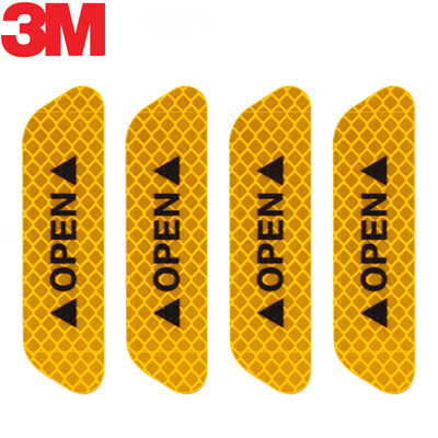 

3M reflective stickers door safety warning car stickers 2593cm 4 pieces