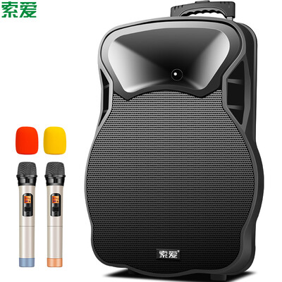 

Sony Ericsson (SAaiy) SA-X58 15-дюймовый квадратный танец для аудио Bluetooth-громкоговорителей Наружный портативный сабвуфер с высоким уровнем мощности с беспроводным микрофонным усилителем