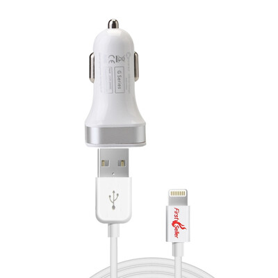 

FirstSeller MFi Certified Dual USB Ports Mini Adapter Car Charger Usb Sync Charge Data Lightning Cables for iPhone56