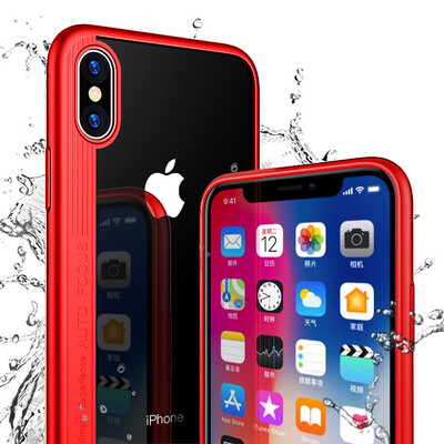 

KOOLIFE iPhoneX / 10 Apple, телефон оболочки защитный чехол X / 10 весь Хемминг прозрачный акриловый Выдерживает падение камеры защитная оболочка для Mac iphone X стояка - Красный