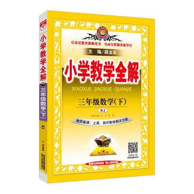 

小学教学全解 三年级数学下 人教版 RJ 教师用书 2018春