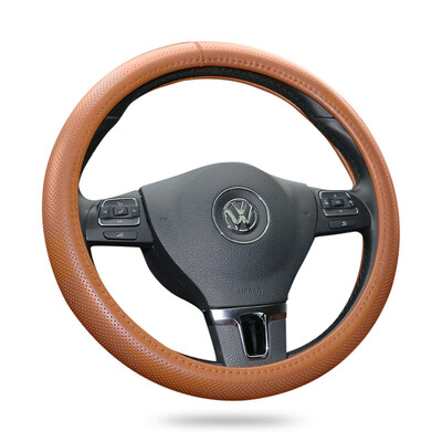 

BOLISH Haval h6 steering wheel cover new Civic sagitar LaVida Carra Jetta Baolai Yinglang Sylphy set four seasons universal BT05 coffee color