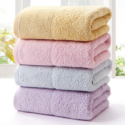 

Gold towel home textile cotton towel plain color absorbent towel four loaded red yellow blue purple 93g strip 70 33cm