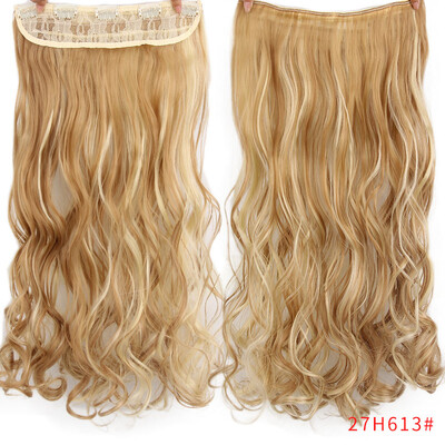 

I's a wig 24" 14 Colors Long Wavy High Temperature Fiber Synthetic Clip in Hair Extensions for Women