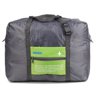 

Jingdong supermarket] space excellent products portable waterproof nylon folding travel large-capacity storage bag fruit green