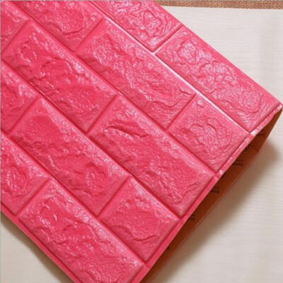 

Colomac PVC 3D embossed brick pattern wall paper modern self adhesive bedroom living room hotel dormitory waterproof wallpaper