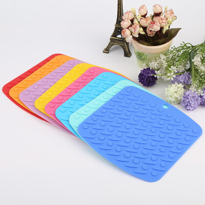 

Silicone Pot Holders,Trivet Mats Heat Resistant to 450 °F, Non-slip, Insulation, Durable, Flexible Hot Pads (Romdon Color