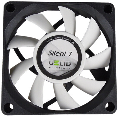 

GELID 7cm fan (computer chassis cooling fan / 2200 rpm / 3 pin interface / Silent7