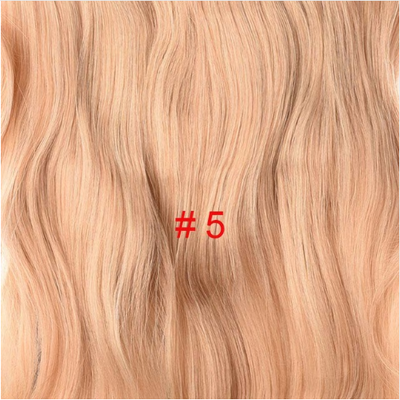 

Long 24" Stretched Wavy clip in Synthetic Hair Extensions 4 Clips One Piece Pure Color Heat Resistant Fiber 190g/piece