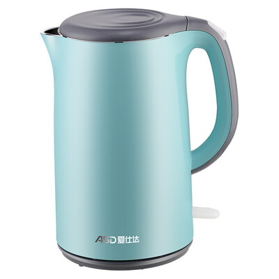 

ASD AW-S17G802 Electric Kettle 1.7L Seamless 304 Stainless Steel STRIX Thermostat Double Wall Cool Touch (Blue