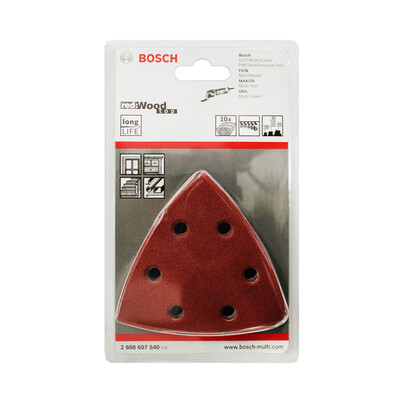 

Bosch BOSCH wood sandpaper set 10 pieces 2 608 607 540