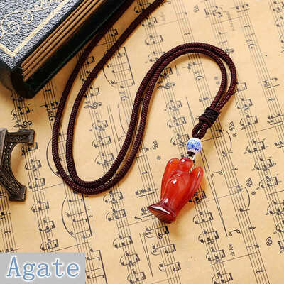 

1 PCS Natural Crystal Party ожерелье Angel Pendant Fine Jewelry Rhinestone Granate Overwatch Music Moana Gravity Falls Gatos