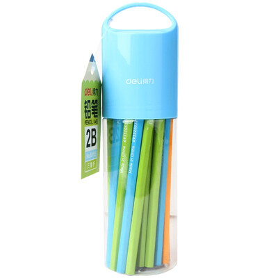 

Deli hexagonal color pencil 2B pencil study test pencil 36 barrel 58115