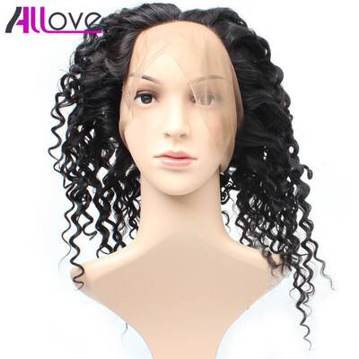 

Hot Selling Brazilian Virgin Hair Deep wave 360 Frontal Lace Closure Free Part Cheap Human Hair Allove Hair Products