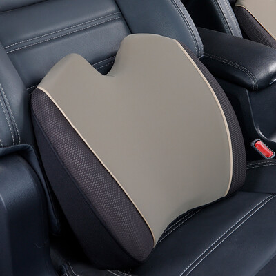 

ICAROOM car waist memory foam car waist back cushion office chair pillow cushion car four seasons universal lumbar pillow I-605MAC-K deep khaki