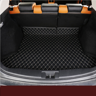 

Huashi Honda Binzhi trunk mat Binzhi special leather car trunk mat Binzhi car tail box mat conversion binzhi interior accessories rhombic paragraph 1 piece set - sports black