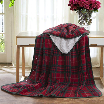 

SOMERELLE stripes textile fleece blanket