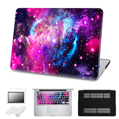 

5 in 1 Bundle Leopard Cover Case For Macbook Air Pro Retina 11 12 13 15inch Touch Bar Hard Shell With Keyboard Sticker