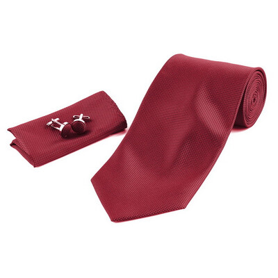 

Solid Series Tie Necktie Mens tie Party Tie Hanky Cufflink Set Classic