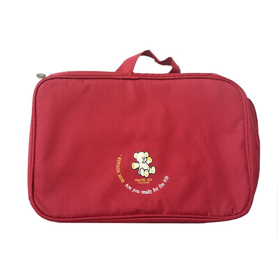 

Jingdong Supermarket space excellent product multi-purpose travel admission washing bag hanging makeup makeup package large red