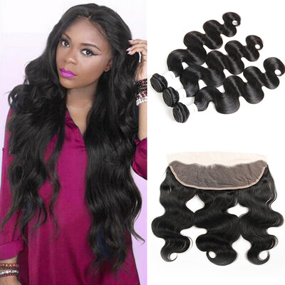 

Brazilian Human Hair Body Wave With Lace Frontal Closure 31 Ear To Ear Lace Frontal Closure