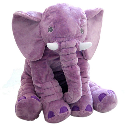 

Cartoon Large Plush Elephant Toy Kids Make interest to Play with stuffed Elephant Birthday Gift for Kids - 60cm