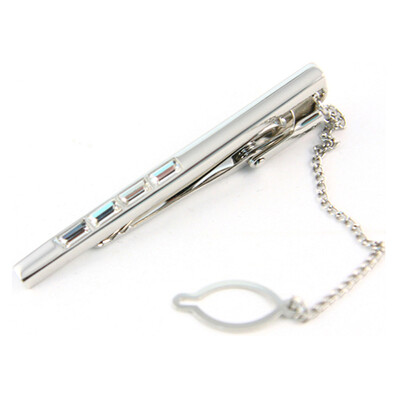 

Yoursfs® мужская классика из нержавеющей стали, на годовщину свадьбы кристалл цепи галстук клип