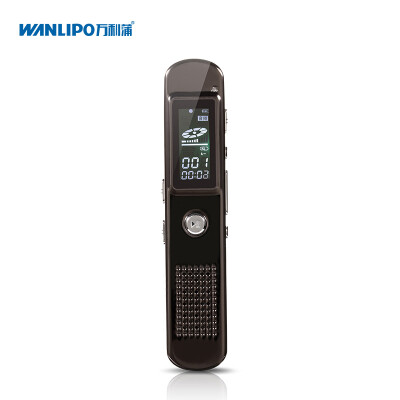 

Wanli Po (WANLIPO) Voice Recorder Профессиональный мини-HD Long Distance Noise Control PMC Высокое качество Zero Bottom Dry Learning Conference Интервью Выделенный T & F-69 8G Black