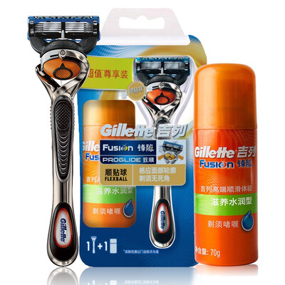 

Gillette manual razor razor 1 cutter head 1 knife holder 70g gel