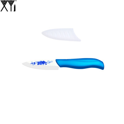 

один 3 "керамика нож синие схеме лезвие абс + TPR справиться с керамической резак xyj приготовления горячей продажи инструментов к