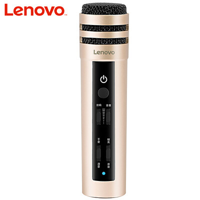

Lenovo (Lenovo) Микрофон UM10C телефона и поют национальные песни K якорь специального микрофон емкость Майкл Эндрюс Apple Computer K песня звук молодежь издание шампанского золото