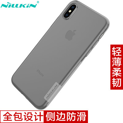 

NILLKIN Apple iPhone X TPU transparent soft case / case / cell phone case gray