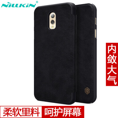 

Нил Gold (NILLKIN) Samsung C8 / J7 + / C7100 серии Qin мобильный телефон защитный чехол черный