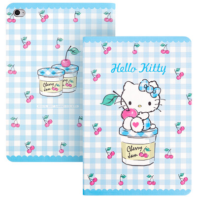 

Hello Kitty Apple Ipad mini4 защитной крышка / оболочка плоского мультфильма защитного чехла умной заторможенности кронштейн наборы Hello Kitty Cherry Синяя