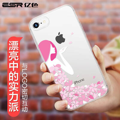 

ESR Apple 7 & 8 Mobile Phone Case Apple 8 Mobile Phone Case iPhone7 8 Mobile Phone Case 47 inch Mobile Phone Case Transparent Silicone Case Shock Soft Shell Apple Petal Goddess