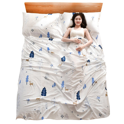 

Adandyish Double Auspicious Elk Washed Cotton Dirty Sleeping Bag Hotel Portable Anti-dirty Sheet Cover