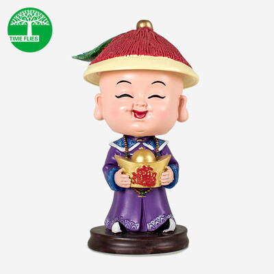 

Light shade car ornaments shaking head car ornaments cartoon small clear official car supplies national culture creative gifts auspicious wishful