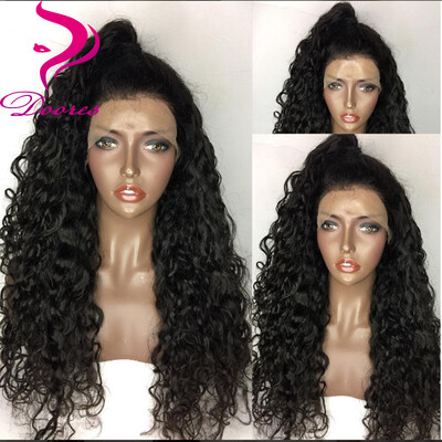 

9A Pre Plucked Lace Front Human Hair Wigs For Black Women Water Wave Brazilain Virgin Hair Lacefront Wigs With Baby Hair