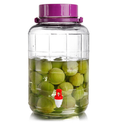 

Jingdong Supermarket] excellent Amoy guest glass enzyme barrel with a leading sealed cans wine 8L
