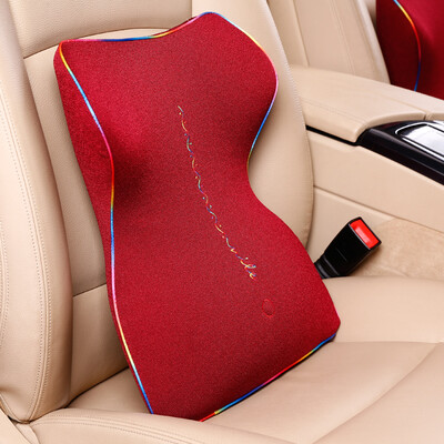 

Nile Car Cushion Colorful Mystery Office Space Memory Cotton Cushion Back Cushion Car Waist Pillow Waist Red